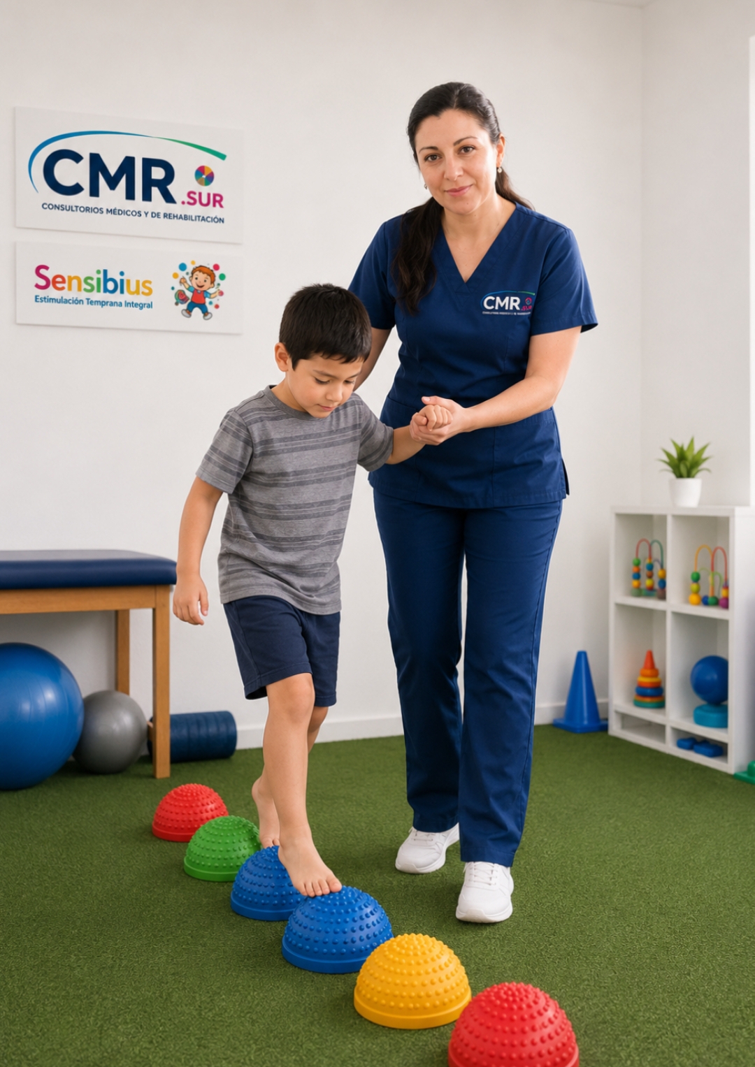 Sesión de fisioterapia profesional en CMR SUR